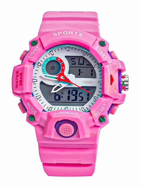 Spiky Unisex Kids Pink Dial & Pink Straps Analogue and Digital Multi Function Watch
Spiky Unisex Kids Pink Dial & Pink Straps Analogue and Digital Multi Function Watch