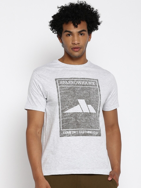 SPARROWHAWK Men Grey Typography Printed T-shirt
