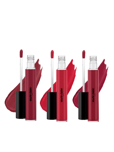 Marie Claire Paris Set of 3 Lip Creme 2.7 g each - Ruby Rouge-Sassy Scarlet & Bonne Berry, Red
Marie Claire Paris Set of 3 Lip Creme 2.7 g each - Ruby Rouge-Sassy Scarlet & Bonne Berry, Red