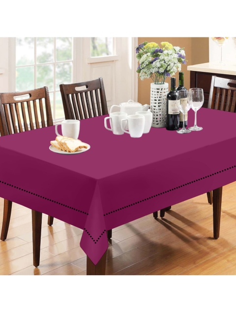 Lushomes 8 Seater Purple Cotton Table Cover