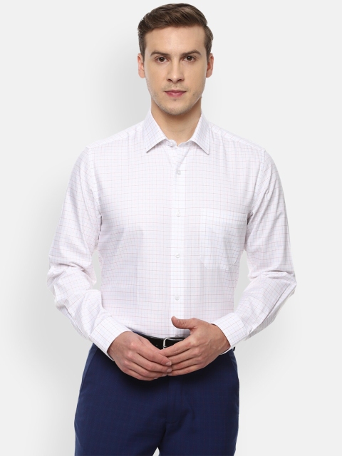 Louis Philippe Men White Slim Fit Grid Tattersall Checks Pure Cotton Checked Formal Shirt
Louis Philippe Men White Slim Fit Grid Tattersall Checks Pure Cotton Checked Formal Shirt