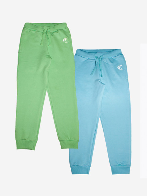 KiddoPanti Kids Pack Of 2 Green & Turquoise Blue Solid Pure Cotton Joggers
KiddoPanti Kids Pack Of 2 Green & Turquoise Blue Solid Pure Cotton Joggers