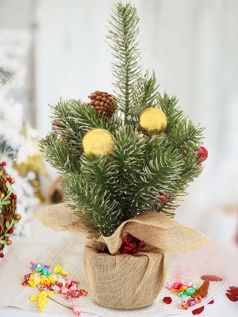 TIED RIBBONS Multicoloured Decoration Artificial Small Christmas Tree Gift Set, Multi
TIED RIBBONS Multicoloured Decoration Artificial Small Christmas Tree Gift Set, Multi
