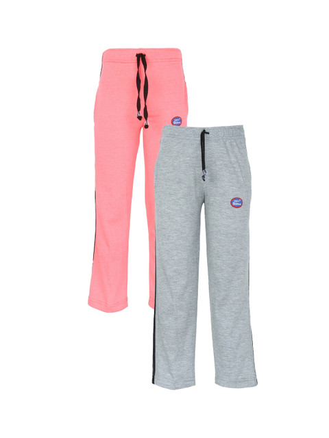 VIMAL JONNEY Unisex Kids Multicolor Cotton Blended Trackpant Pack of 2, Grey 
VIMAL JONNEY Unisex Kids Multicolor Cotton Blended Trackpant Pack of 2, Grey