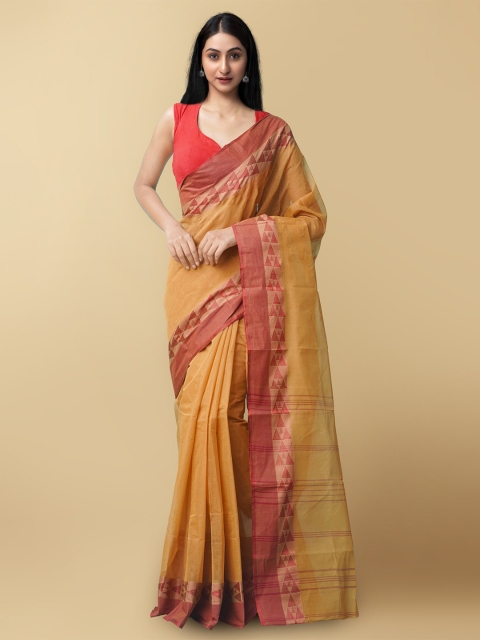 Unnati Silks Women Brown & Maroon Pure Handloom Bengal Tant Cotton Sustainable Saree
Unnati Silks Women Brown & Maroon Pure Handloom Bengal Tant Cotton Sustainable Saree