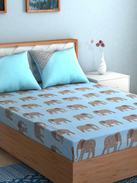 TAG 7 Set Of 2 Blue & Brown Ethnic Motifs 210 TC 2 King Bedsheet with 4 Pillow Covers
TAG 7 Set Of 2 Blue & Brown Ethnic Motifs 210 TC 2 King Bedsheet with 4 Pillow Covers
