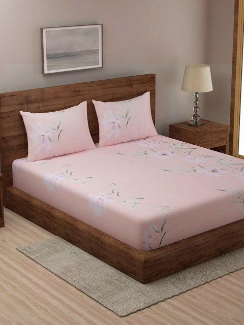 TAG 7 Blue & Pink Floral Cotton 210 TC 2 King Bedsheet with 4 Pillow Covers
TAG 7 Blue & Pink Floral Cotton 210 TC 2 King Bedsheet with 4 Pillow Covers
