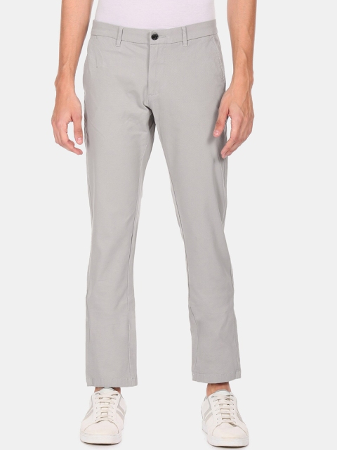 Arrow Sport Men Grey Chinos Trousers