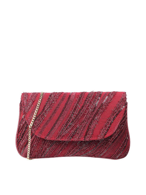 Metro Women Maroon Embellished Envelope Clutch 
Metro Women Maroon Embellished Envelope Clutch