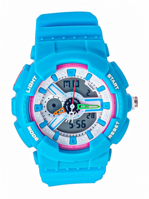 Spiky Kids Blue Patterned Dial & Blue Straps Analogue & Digital Multi Function Watch
Spiky Kids Blue Patterned Dial & Blue Straps Analogue & Digital Multi Function Watch