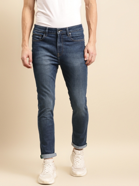 United Colors of Benetton Men Blue Low Crotch Fit Coolmax Light Fade Jeans