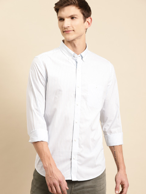 United Colors of Benetton Men White & Blue Giza Cotton Slim Fit Striped Casual Shirt
United Colors of Benetton Men White & Blue Giza Cotton Slim Fit Striped Casual Shirt