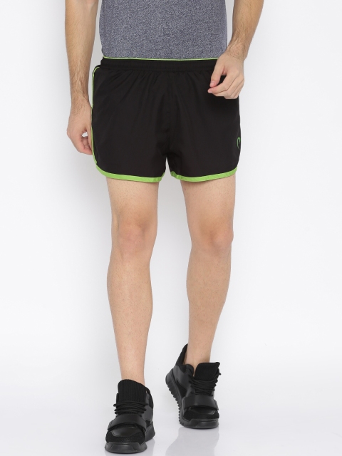 Proline Active Men Black Solid Sports Shorts