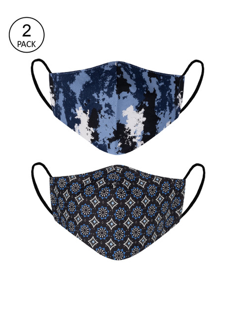 VEA Adults Pack of 2 Printed 3-Ply 5 Layered Reusable Cotton Protective Outdoor Face Masks, Blue
VEA Adults Pack of 2 Printed 3-Ply 5 Layered Reusable Cotton Protective Outdoor Face Masks, Blue