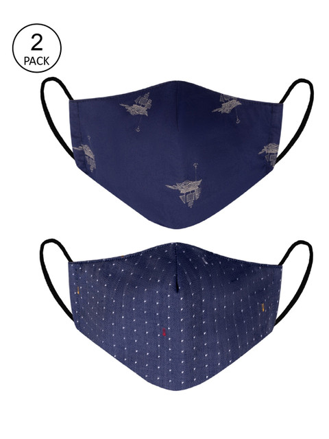 VEA Adults Pack of 2 NAvy Blue & Blue Printed Cotton 5 Layered Filtration Face Mask
VEA Adults Pack of 2 NAvy Blue & Blue Printed Cotton 5 Layered Filtration Face Mask