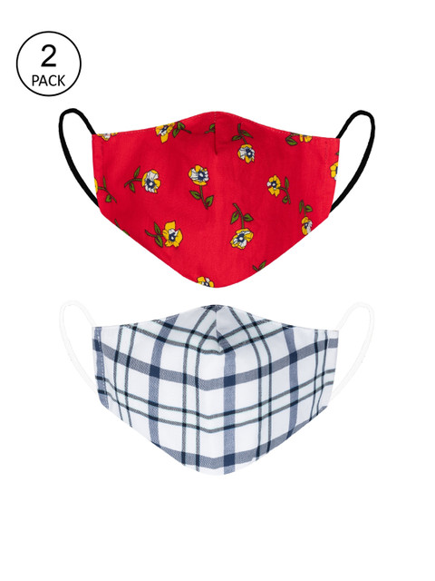 VEA Pack of 2 Unisex Multicoloured Cotton 5 Layered 3 Ply Filtration Face Mask, Multi
VEA Pack of 2 Unisex Multicoloured Cotton 5 Layered 3 Ply Filtration Face Mask, Multi
