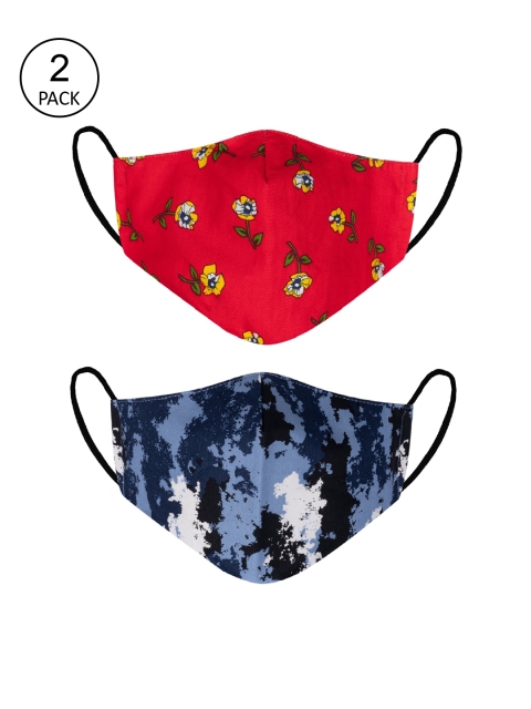 VEA Pack of 2 Unisex Multicoloured Cotton 5 Layered 3 Ply Filtration Face Mask, Multi
VEA Pack of 2 Unisex Multicoloured Cotton 5 Layered 3 Ply Filtration Face Mask, Multi