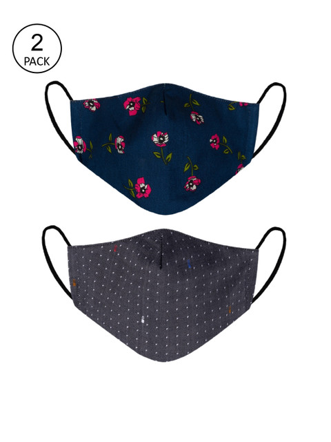 VEA Adults Pack of 2 Printed 3-Ply 5 Layered Reusable Cotton Protective Outdoor Face Masks, Blue
VEA Adults Pack of 2 Printed 3-Ply 5 Layered Reusable Cotton Protective Outdoor Face Masks, Blue