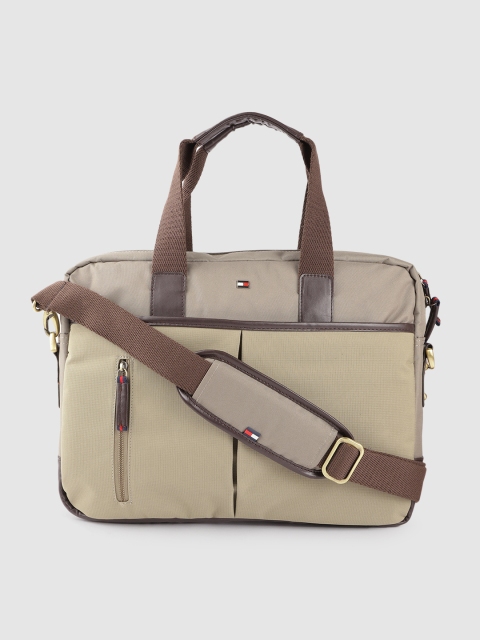Tommy Hilfiger Unisex Khaki Laptop Bag