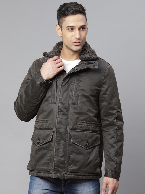 Marks & Spencer Men Coffee Brown Solid Tailored Jacket with Detachable Faux Fur Collar
Marks & Spencer Men Coffee Brown Solid Tailored Jacket with Detachable Faux Fur Collar