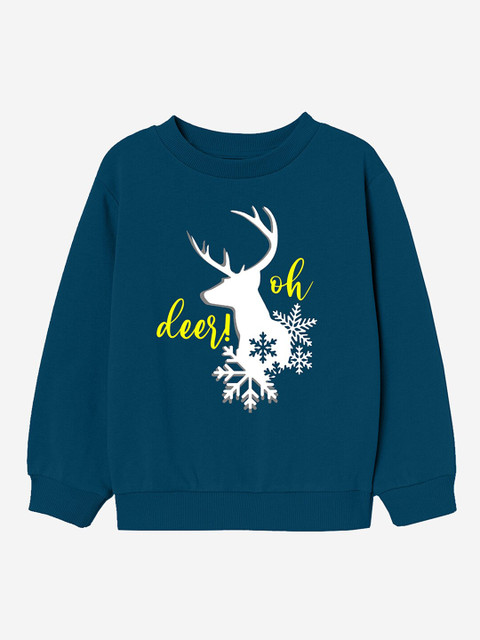 Naughty Ninos Boys Teal Blue Printed Sweatshirt 
Naughty Ninos Boys Teal Blue Printed Sweatshirt