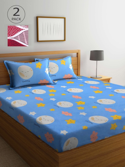 KLOTTHE Blue & Maroon Cartoon Characters 210 TC 2 King Bedsheet with 4 Pillow Covers
KLOTTHE Blue & Maroon Cartoon Characters 210 TC 2 King Bedsheet with 4 Pillow Covers