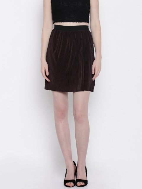 Vero Moda Brown A-Line Skirt