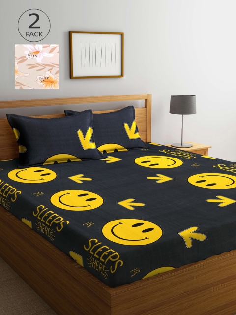 KLOTTHE Beige & Black Cartoon Characters 210 TC 2 King Bedsheet with 4 Pillow Covers
KLOTTHE Beige & Black Cartoon Characters 210 TC 2 King Bedsheet with 4 Pillow Covers
