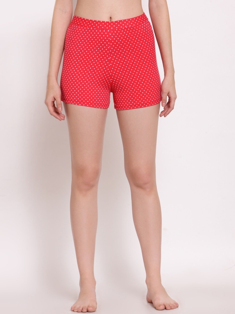 CUKOO Women Red & White Polka Dot Printed Comfort-Fit High Waist Swim Bottoms CK19-241
CUKOO Women Red & White Polka Dot Printed Comfort-Fit High Waist Swim Bottoms CK19-241