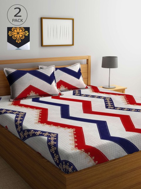 KLOTTHE Blue & Grey Ethnic Motifs 210 TC 2 King Bedsheet with 4 Pillow Covers
KLOTTHE Blue & Grey Ethnic Motifs 210 TC 2 King Bedsheet with 4 Pillow Covers