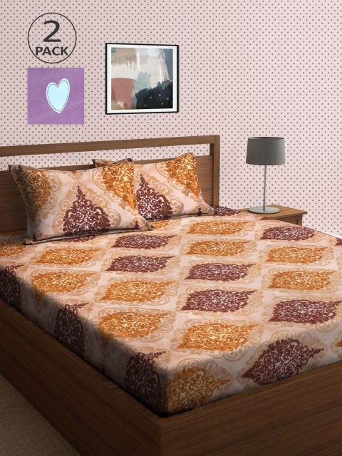 KLOTTHE Purple & Beige Ethnic Motifs 210 TC 2 King Bedsheet with 4 Pillow Covers
KLOTTHE Purple & Beige Ethnic Motifs 210 TC 2 King Bedsheet with 4 Pillow Covers