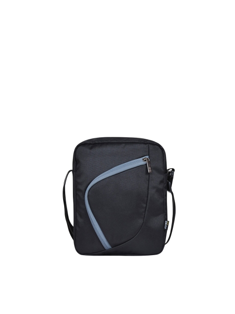 EUME Unisex Black & Blue Messenger Bag