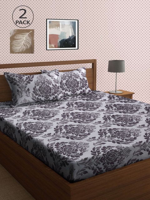 KLOTTHE Grey & Khaki Ethnic Motifs 210 TC 2 King Bedsheet with 4 Pillow Covers
KLOTTHE Grey & Khaki Ethnic Motifs 210 TC 2 King Bedsheet with 4 Pillow Covers
