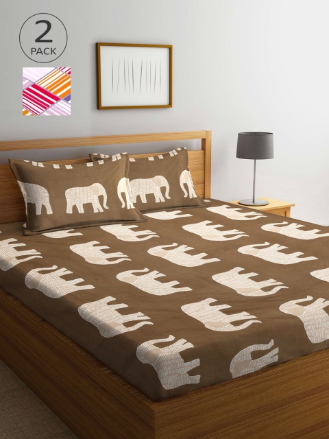 KLOTTHE Brown & White Cartoon Characters 210 TC 2 King Bedsheet with 4 Pillow Covers
KLOTTHE Brown & White Cartoon Characters 210 TC 2 King Bedsheet with 4 Pillow Covers