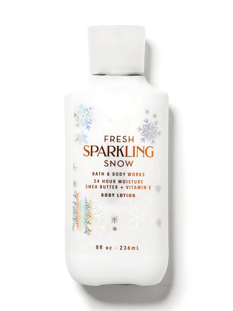Bath & Body Works Fresh Sparkling Snow 24 H Moisture Body Lotion with Shea Butter - 236 ml, White
Bath & Body Works Fresh Sparkling Snow 24 H Moisture Body Lotion with Shea Butter - 236 ml, White