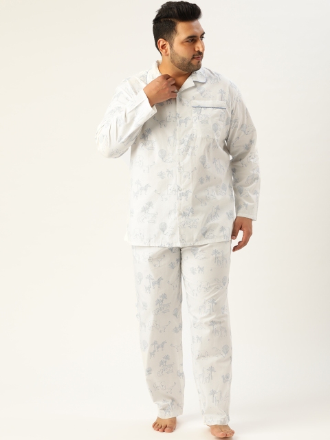 Bene Kleed Plus White Conversational Print Cotton N9 Silver Anti-Bacterial Pyjama Set
Bene Kleed Plus White Conversational Print Cotton N9 Silver Anti-Bacterial Pyjama Set