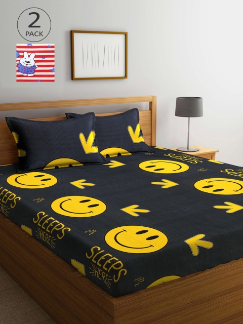 Arrabi Black & Yellow Cartoon Characters 210 TC 2 King Bedsheet with 4 Pillow Covers
Arrabi Black & Yellow Cartoon Characters 210 TC 2 King Bedsheet with 4 Pillow Covers