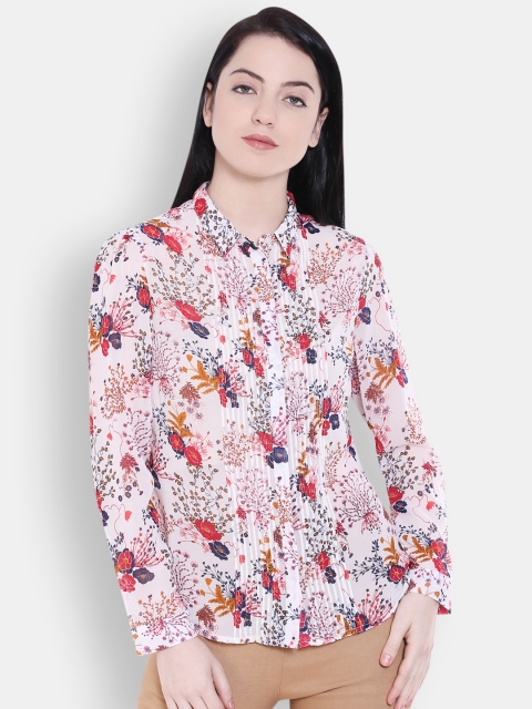 Allen Solly Woman Women Off-White & Red Pintucks Floral Print Regular Fit Casual Shirt
Allen Solly Woman Women Off-White & Red Pintucks Floral Print Regular Fit Casual Shirt