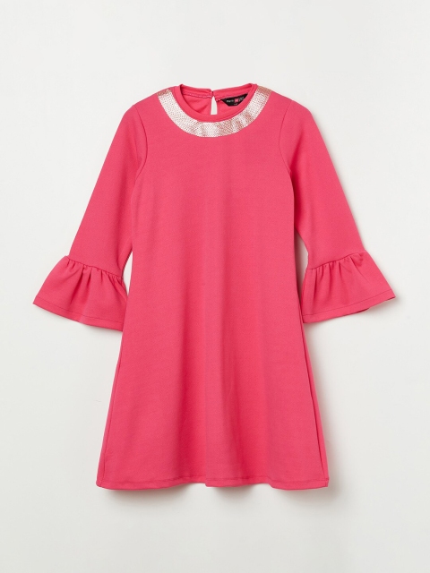 Fame Forever by Lifestyle Pink A-Line Dress