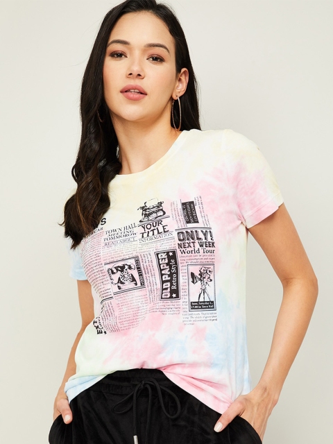 Ginger by Lifestyle Women Multicoloured Typography Printed Pure Cotton T-shirt, Multi
Ginger by Lifestyle Women Multicoloured Typography Printed Pure Cotton T-shirt, Multi