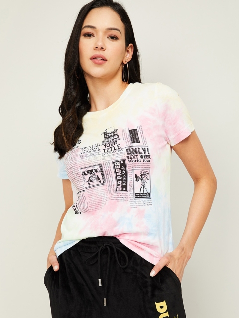 Ginger by Lifestyle Women Multicoloured Typography Printed Pure Cotton T-shirt, Multi
Ginger by Lifestyle Women Multicoloured Typography Printed Pure Cotton T-shirt, Multi