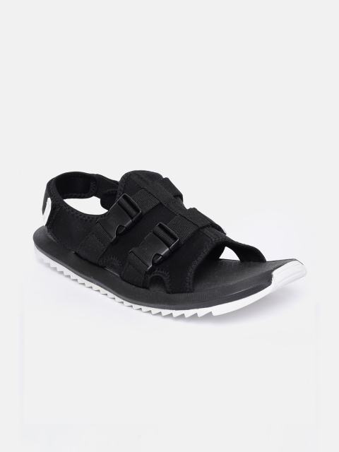 FILA Men Black PU Comfort Sandals