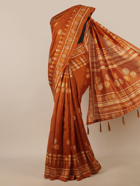 Pothys Rust & Beige Floral Saree
Pothys Rust & Beige Floral Saree