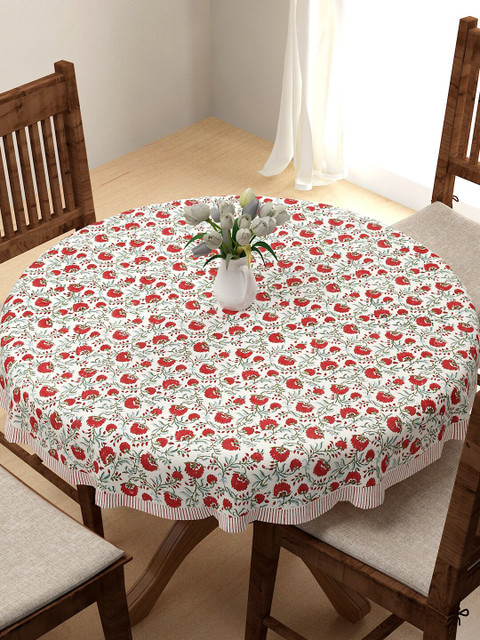 Fabindia Red Cotton Floral Printed 4-Seater Table Covers 
Fabindia Red Cotton Floral Printed 4-Seater Table Covers