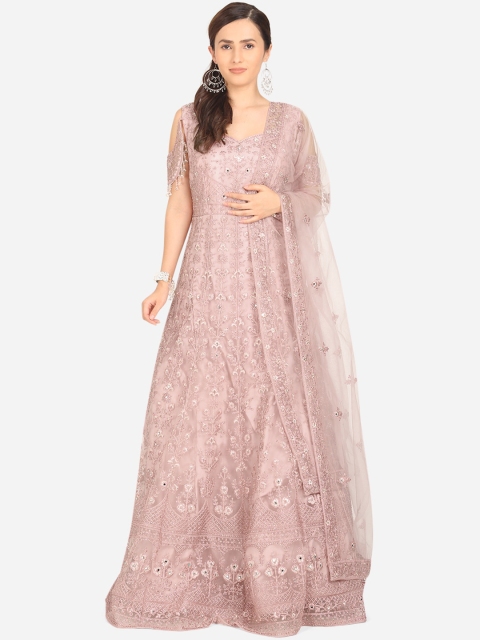BOMBAY SELECTIONS Women Mauve Ethnic Motifs Embroidered Cold-Shoulder Sleeves Anarkali Kurta
BOMBAY SELECTIONS Women Mauve Ethnic Motifs Embroidered Cold-Shoulder Sleeves Anarkali Kurta