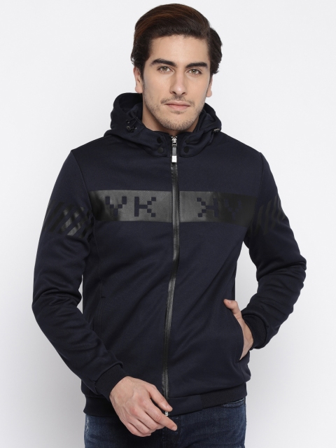 The Indian Garage Co. Navy Hooded Jacket, Navy blue