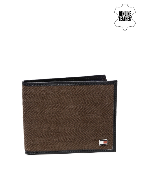 Tommy Hilfiger Men Brown Self-Designed Wallet