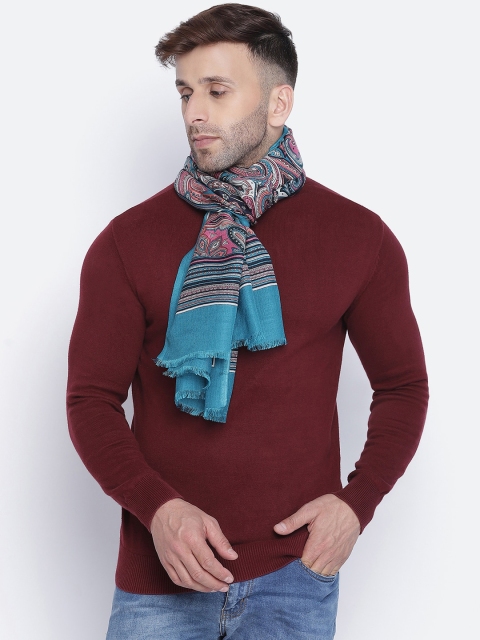 SHINGORA Men Blue & Pink Printed Muffler