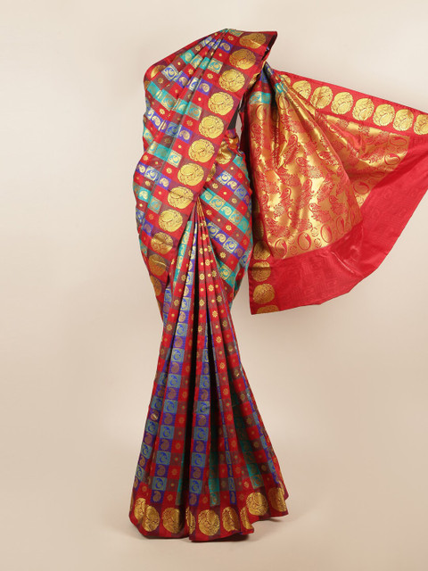 Pothys Red & Blue Woven Design Zari Art Silk Saree
Pothys Red & Blue Woven Design Zari Art Silk Saree