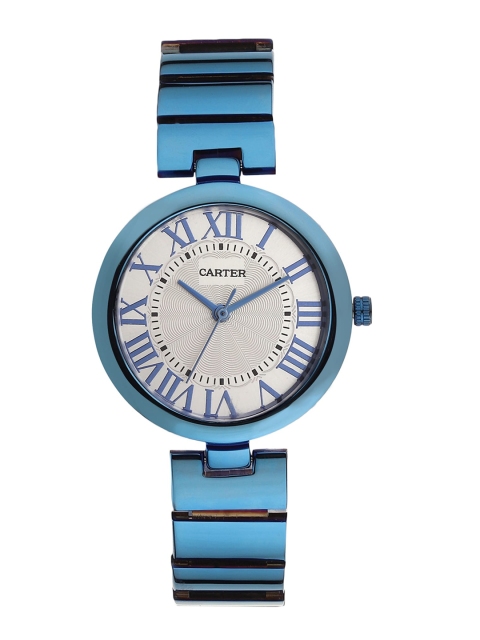Sandy D Carter Women White Dial & Blue Stainless Steel Bracelet Style Straps Analogue Watch
Sandy D Carter Women White Dial & Blue Stainless Steel Bracelet Style Straps Analogue Watch